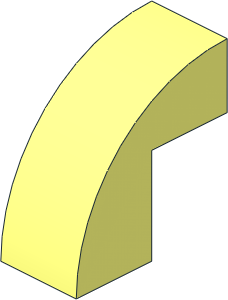 Brick  2 x  1 x 1.667 with Curved Top