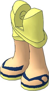 Figure Friends Legs with Wrap-around Skirt with Light Nougat Legs and Dark Blue Sandals Pattern