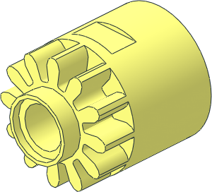 Technic Gear 12 Tooth with Clutch on One Side