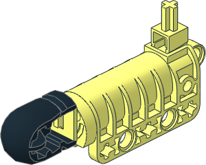 Technic Competition Cannon with Flat Bottom with Long Trigger (Loaded with Arrow)