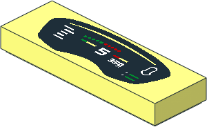 Tile  1 x  3 with McLaren P1 Dashboard Pattern