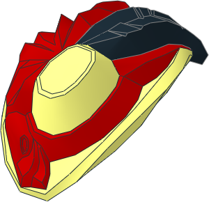 Minifig Hat with Small Pin, Women's Fedora with Large Red Bow and Black Feather Pattern