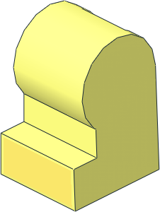 Minifig Leg Medium Left with Bright Light Yellow Shoe Tip Pattern