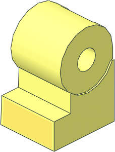 Minifig Leg Medium Right with Bright Light Yellow Shoe Tip Pattern