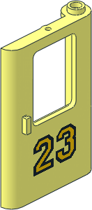 Train Door  1 x  4 x  5 Right with "23" Sticker