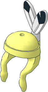 Minifig Hair Long with Headband and Feathers (Complete)