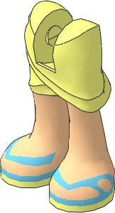 Figure Friends Legs with Wrap-around Skirt with Light Nougat Legs and Medium Azure Sandals Pattern