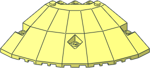 Panel 10 x 10 x  2.333 Quarter Saucer Top