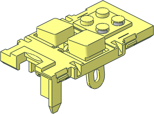 Electric 9V Battery Box  4 x 14 x  4 - Buttons - Right Button Pressed
