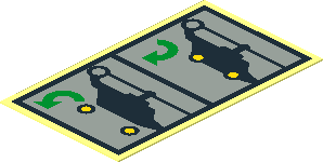 Sticker  1.9 x  1.1 with Helicopter Landing Gear Instructions