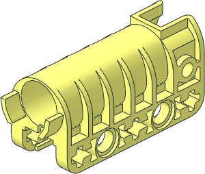 ~Technic Competition Cannon with Flat Bottom Body with Groove