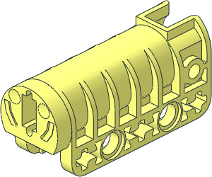 ~Technic Competition Cannon with Flat Bottom and Grooves without Trigger