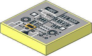 Tile  2 x  2 with Lunar Lander Control and Circuitry Panel Sticker