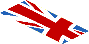 Sticker  2.8 x  6.7 with Partial Left United Kingdom Flag