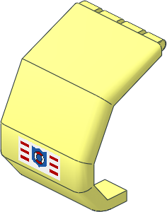 Windscreen  4 x  4 x  3.667 Helicopter with Coastguard Logo Sticker