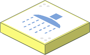 Tile  2 x  2 with Shower Head Sticker