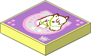 Tile  2 x  2 with Horse Head Facing Right in Horseshoe Sticker