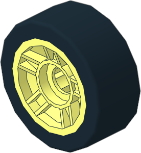 Wheel Rim  6.4 x 11 with 5 Spokes with Tyre  6/ 30 x 11