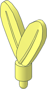 Minifig Feathers with Pin