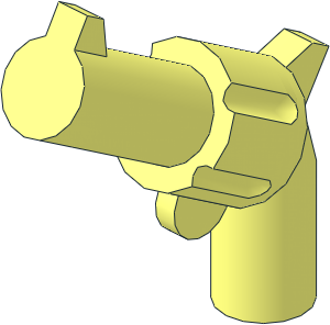 Minifig Gun Revolver