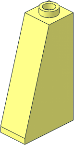 Slope Brick 75  2 x  1 x  3 with Hollow Stud with Dark Pink Butterfly Sticker