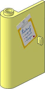 Door  1 x  3 x  4 Left with Clipboard Sticker