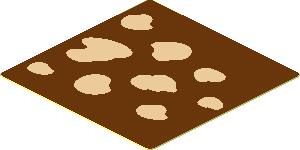 Sticker  1.7 x  1.7 with Tan Spots