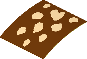 Sticker  1.7 x  1.7 with Tan Spots (Formed)