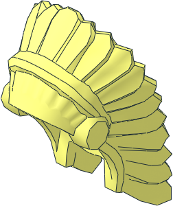 Minifig Headdress American Indian Warbonnet