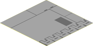 Sticker  3.7 x  3.7 with Panels and Lines Left