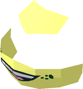 ~Minifig Head Ninja Turtle - Patternable Area Mouth/Forehead with Smile and Freckles Pattern