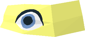 ~Minifig Head Ninja Turtle - Patternable Area Eyes with Michelangelo Blue Eyes Happy Pattern