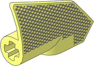 Technic Panel Fairing Smooth #7 (Thin Very Short) with Carbon Fiber Pattern