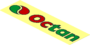 Sticker  2.3 x  7.9 with Octan Logo