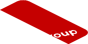 ~Sticker  0.8 x  1.9 with White Adler Pelzer Logo and Blue Triangle on Red Background Right - First Face