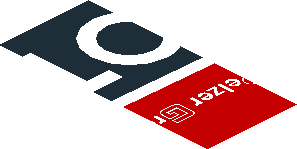 ~Sticker  0.8 x  1.9 with White Logos on Black and Red Background Right - Fifth Face