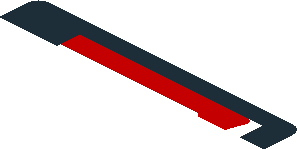 ~Sticker  1.9 x  1.8 with 488 GTE Logo and Ferrari Badge on Black and Red Background Right - First Face