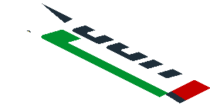 ~Sticker  1.9 x  1.8 with 488 GTE Logo and Ferrari Badge on Black and Red Background Right - Fourth Face