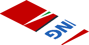 ~Sticker  0.8 x  1.9 with Blue SMP Racing Logo in White Stripe on Red Background Left - Fifth Face