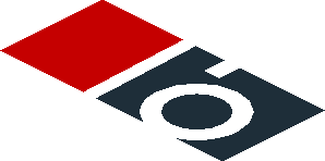 ~Sticker  0.8 x  1.9 with White Logos on Black and Red Background Left - Second Face