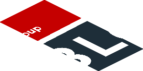 ~Sticker  0.8 x  1.9 with White Logos on Black and Red Background Left - Third Face