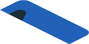 ~Sticker  0.8 x  1.9 with Headlamp on Red Background Right - First Face