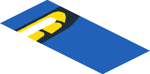 ~Sticker  0.8 x  1.9 with Headlamp on Red Background Right - Second Face