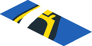 ~Sticker  0.8 x  1.9 with Headlamp on Red Background Right - Fourth Face