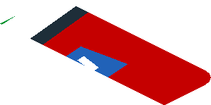 ~Sticker  0.8 x  1.9 with Michelin Logo and Green Triangle on Red Background Left - First Face