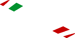 ~Sticker  1.9 x  1.8 with Logos and Tricolor Stripe on Red Background - First Face