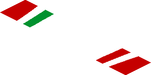 ~Sticker  1.9 x  1.8 with Logos and Tricolor Stripe on Red Background - Third Face