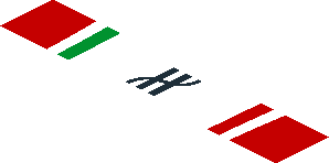 ~Sticker  1.9 x  1.8 with Logos and Tricolor Stripe on Red Background - Fifth Face