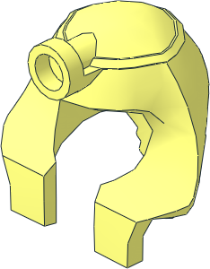 ~Minifig Headdress Nemes Type 1 (Obsolete)