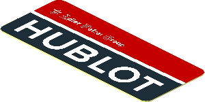 Sticker  0.8 x  1.9 with White Logos on Black and Red Background Left